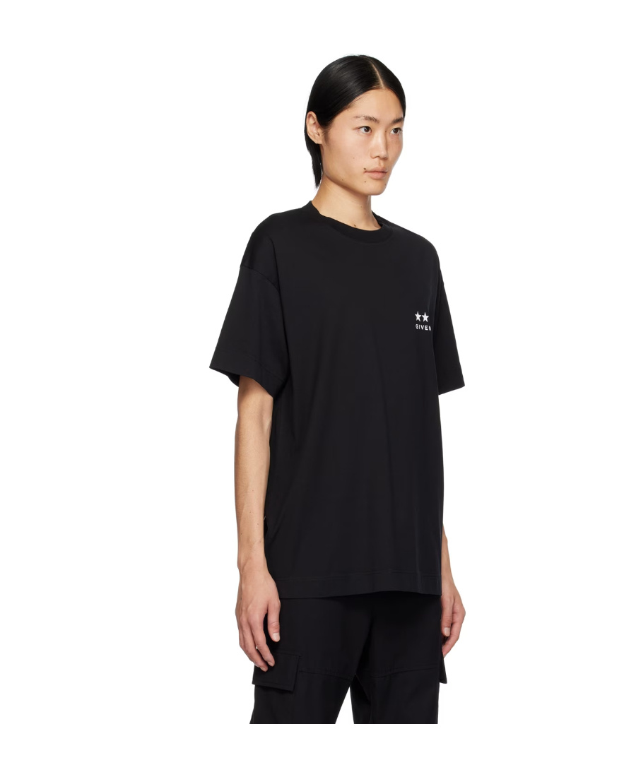 Givenchy 4g Printed Cotton T-shirt In Black