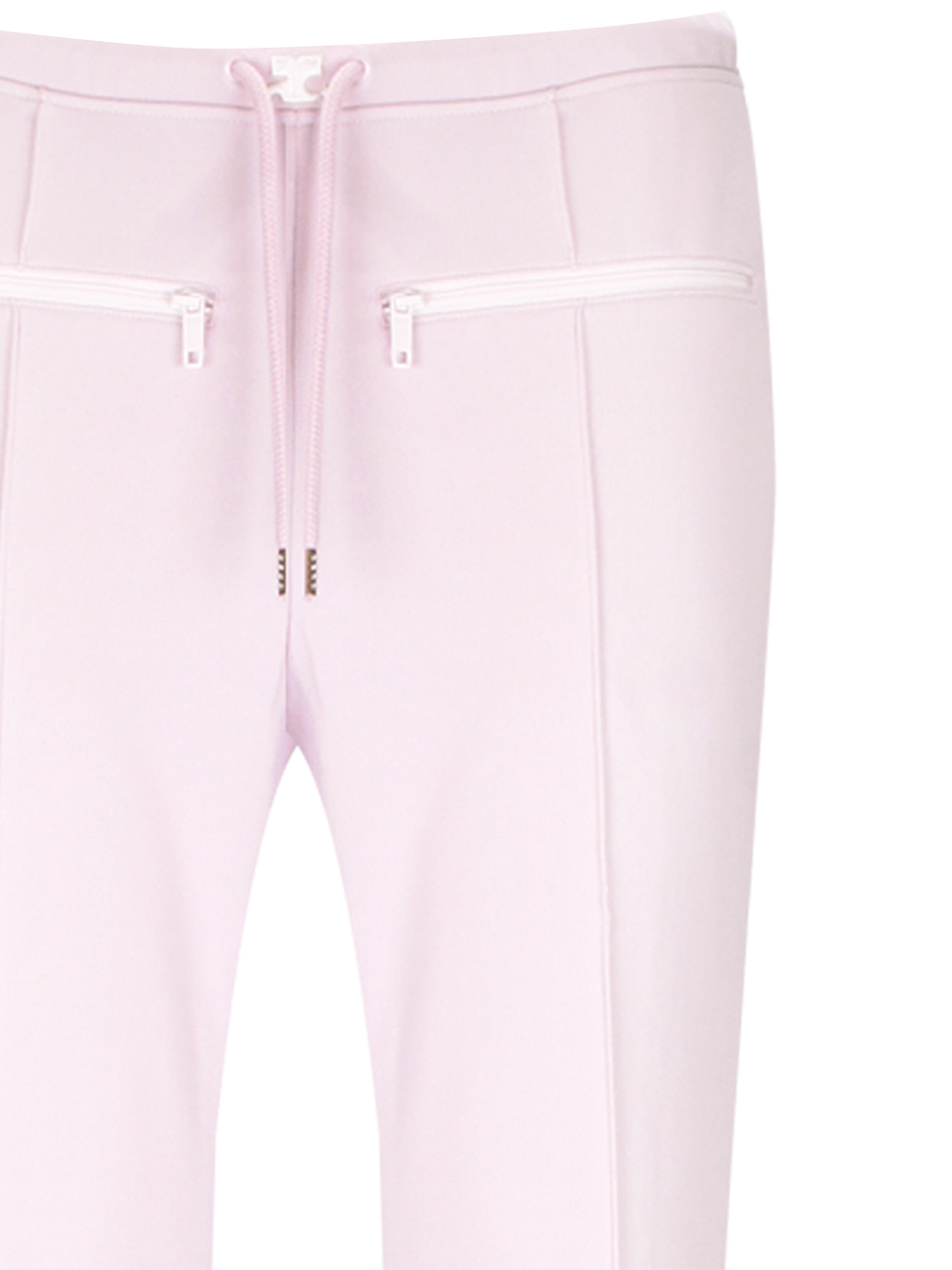 Courrèges Drawstring Flared Tracks Pants In Pink