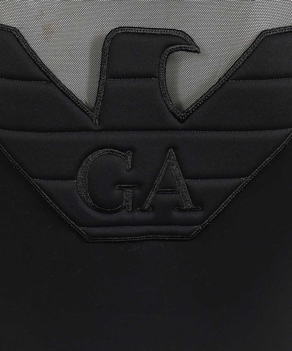 Emporio Armani Logo Swimsuit In Black