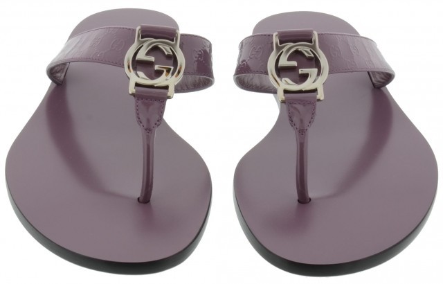 Gucci Cool Toe Drag With Logo Clip In Red