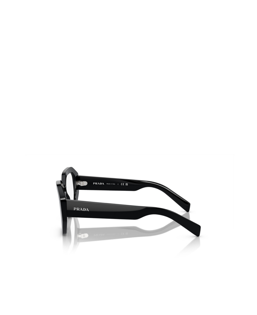 Prada Logo-print Cat Eye-frame Glasses In Black