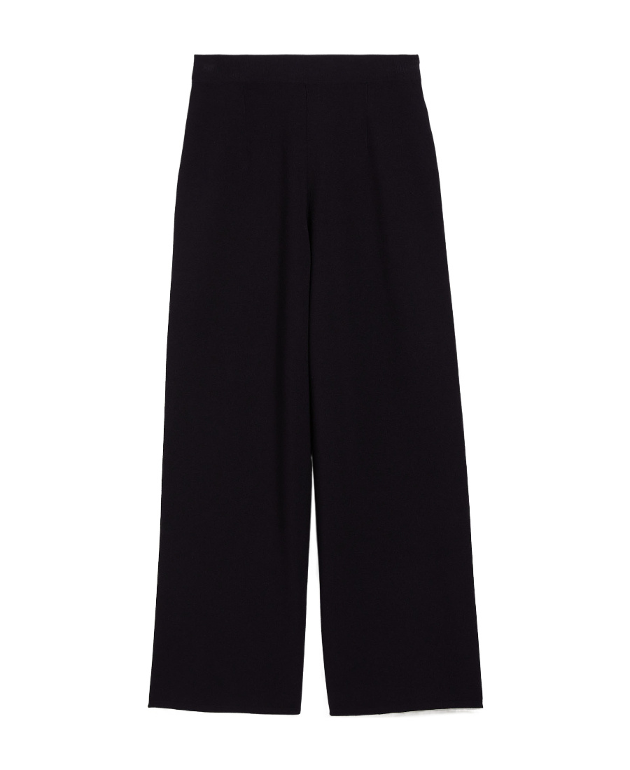 Max Mara Nine-cent Long Casual Pants In Black