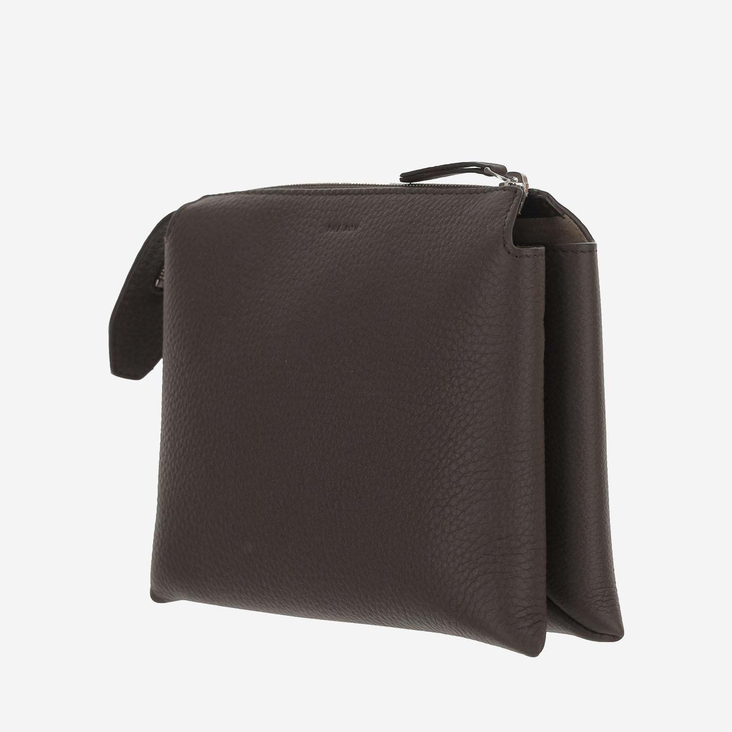 The Row Mini Zipper Clutch In Black