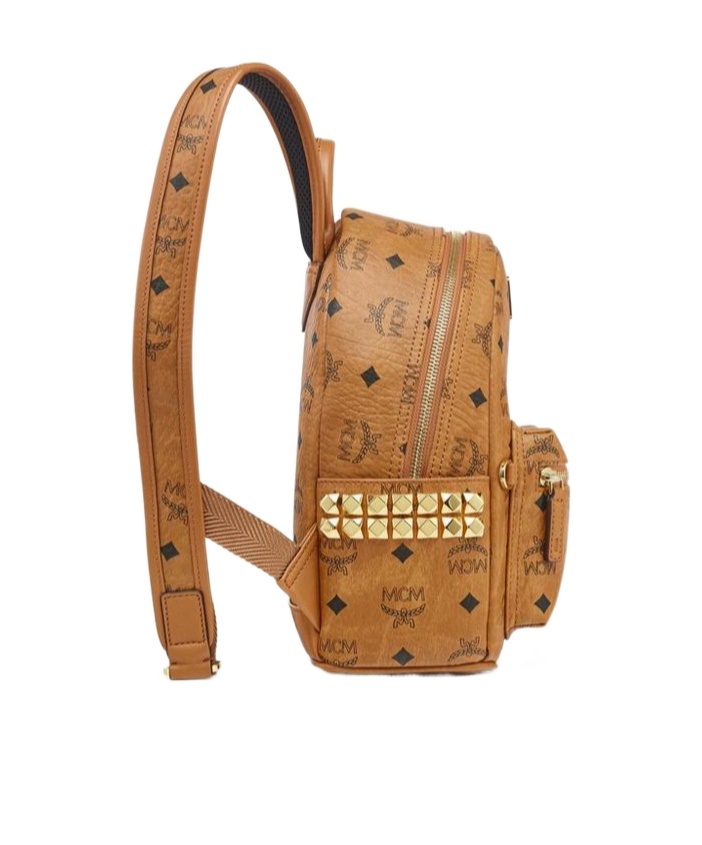 Mcm Monogram Printed Zipped Backpack