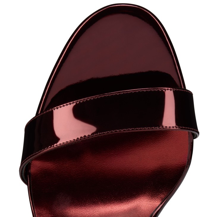 Christian Louboutin Miss Z Sandal In Burgundy