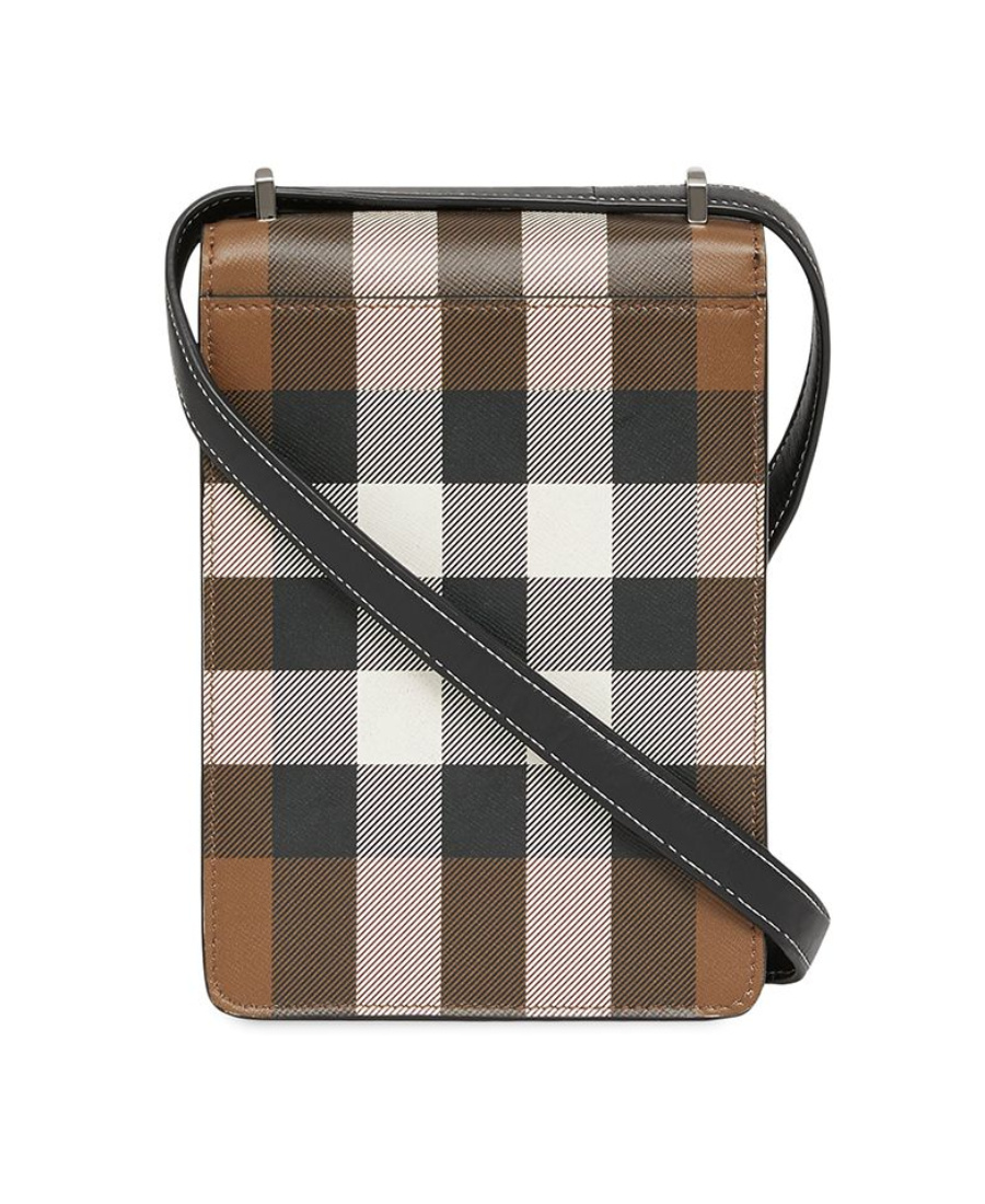 Burberry Robin Check-pattern Bag In Black
