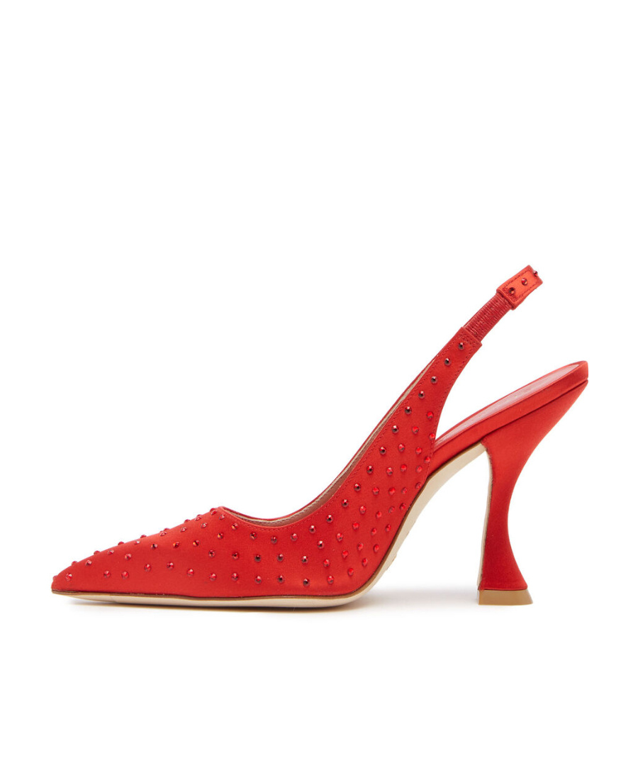 Stuart Weitzman Say Rhinestone Pumps In Red