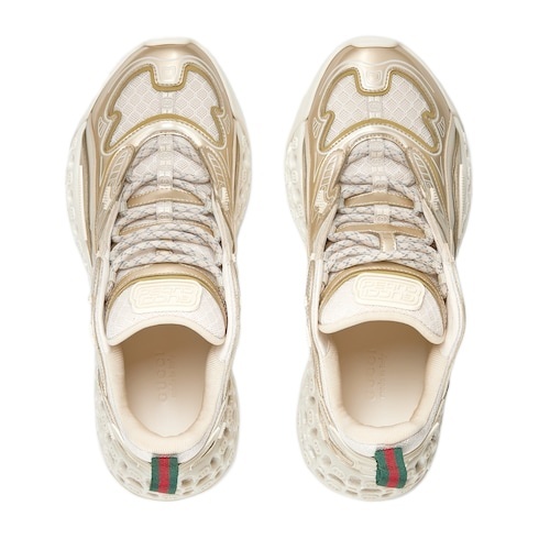Gucci Cub3d Platform Sneakers In Nude