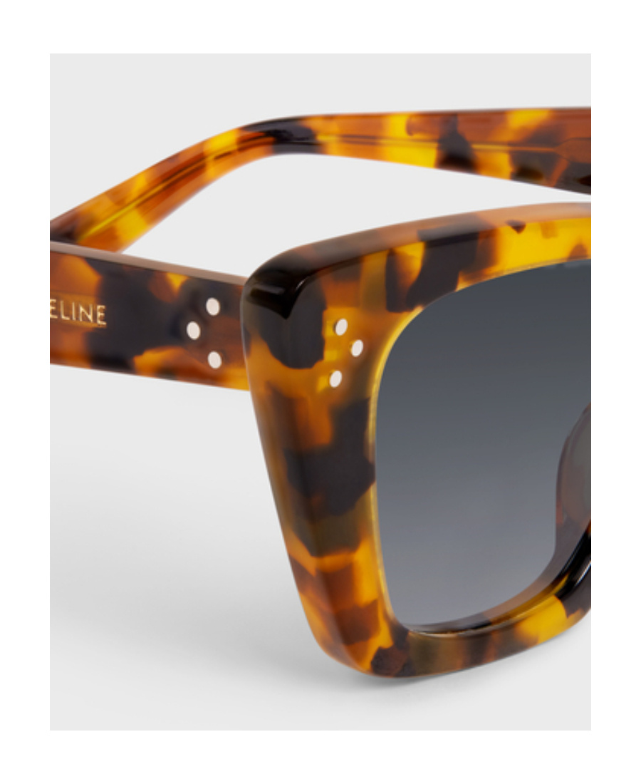 Celine Cat Eye S187 Sunglasses In Acetate In Black