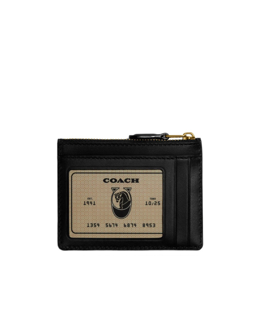 Coach Logo Rectangular Wallet In Black