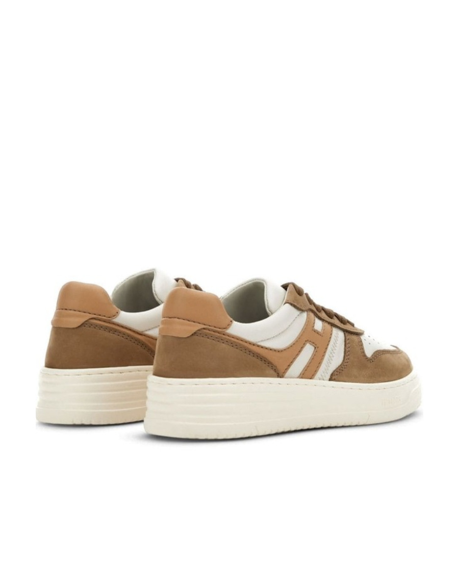 Hogan Logo-embellished Leather Sneakers In White
