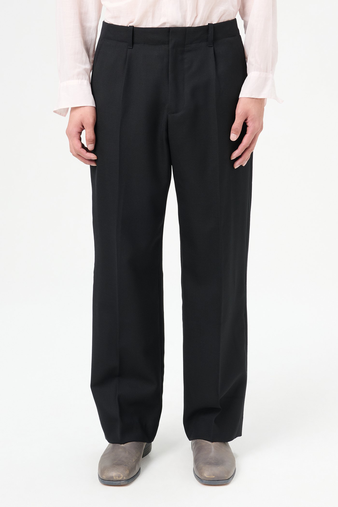 Our Legacy Borrowed Wool Trousers In Black