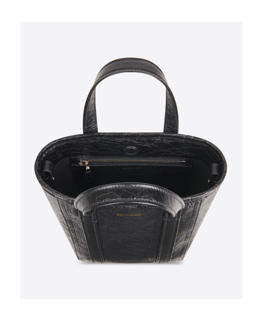 Balenciaga Small Barbes North-south Shopper Bag In Black