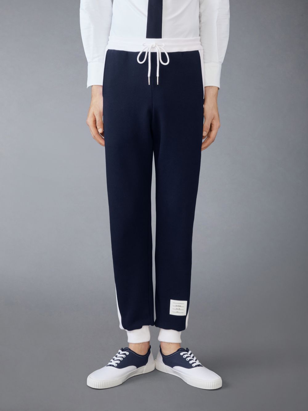 Thom Browne Mid-rise Track Trousers In Black