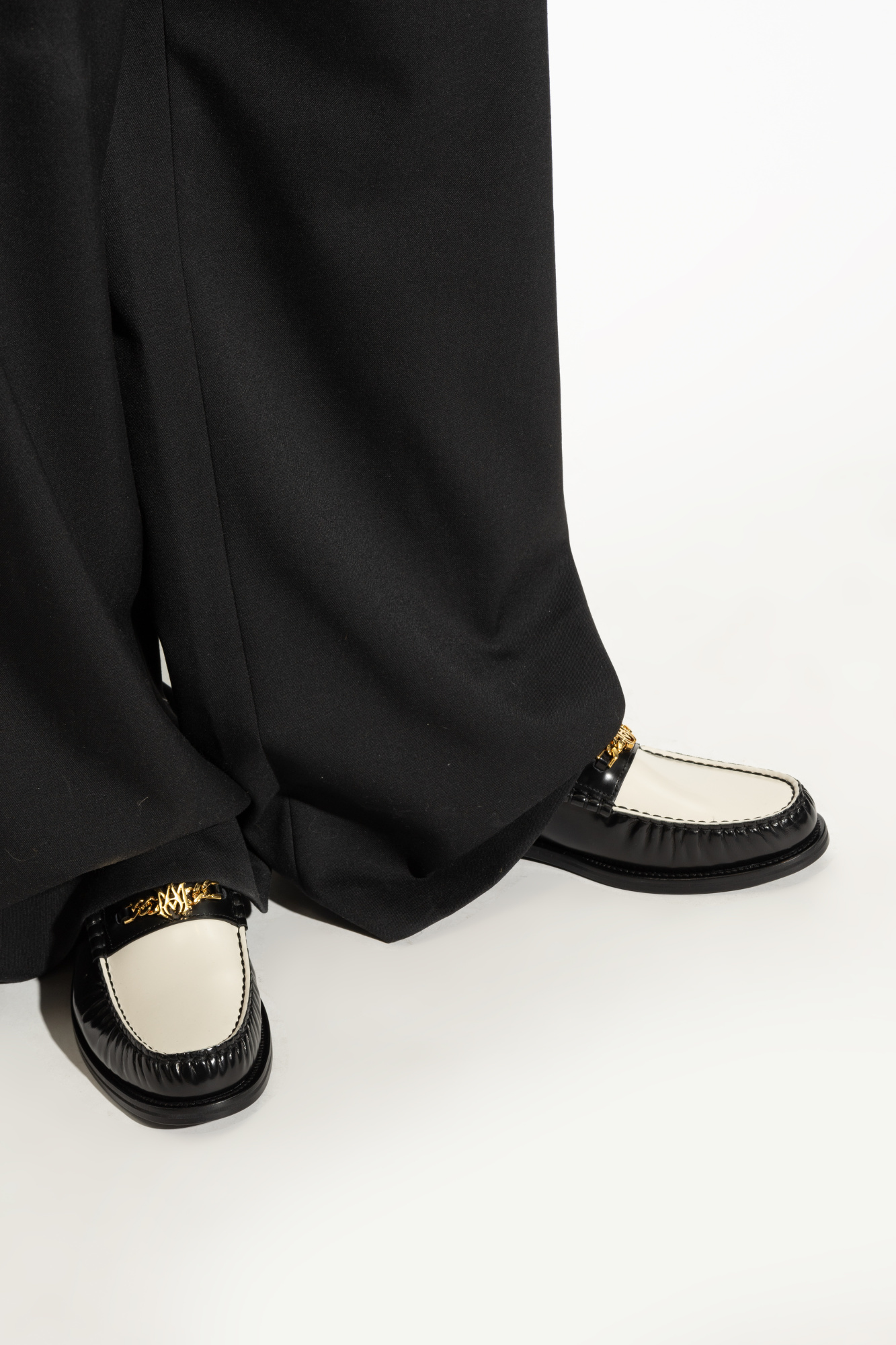 Amiri Ma Chain Loafers In Black