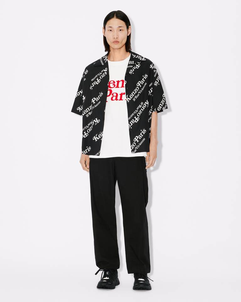 KENZO KENZO MONOGRAM PRINTED BUTTONED SHIRT