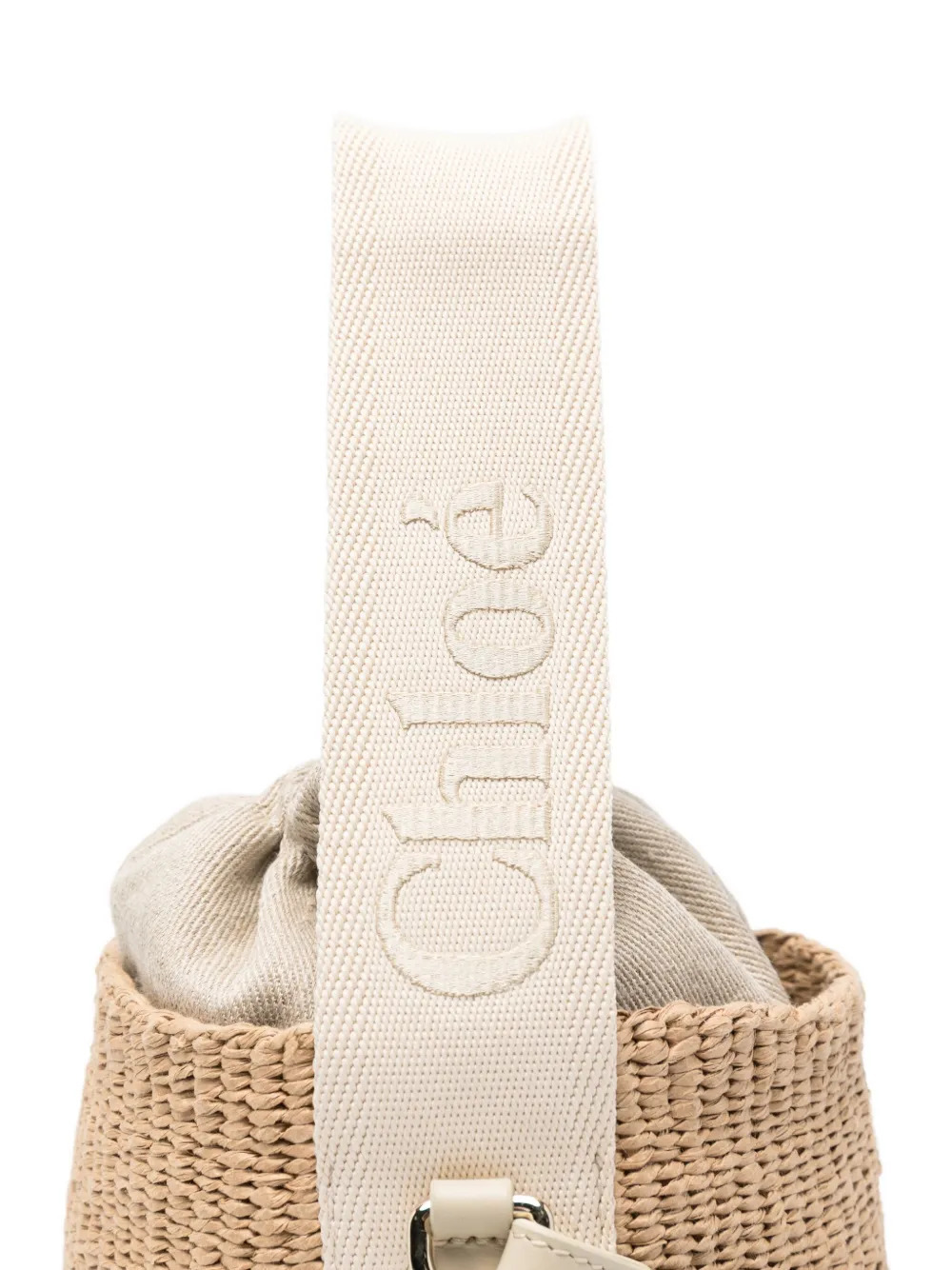 Chloé Woven Top-handle Shoulder Bag In Brown
