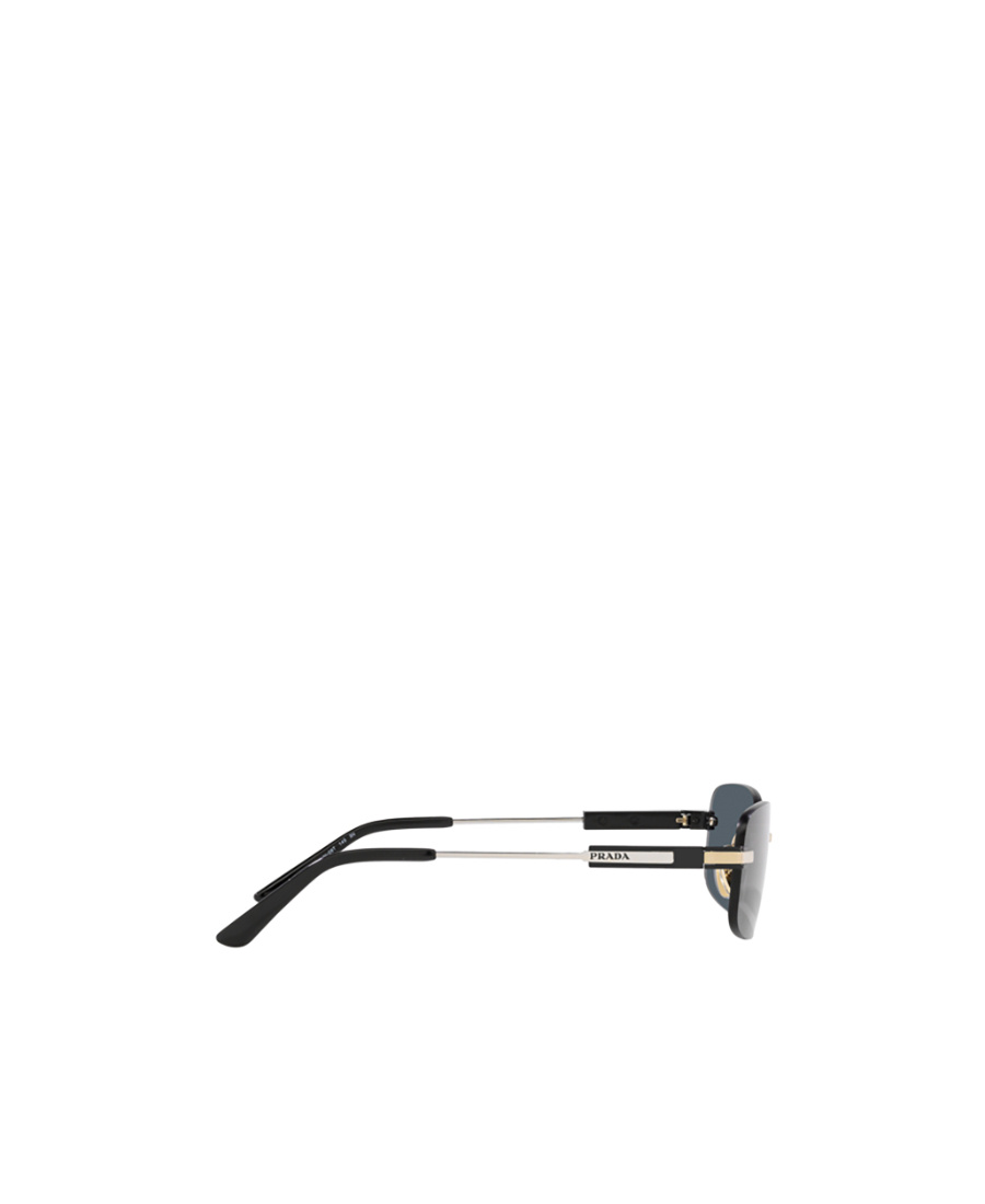 Prada Geometric Frame Sunglasses In Gray