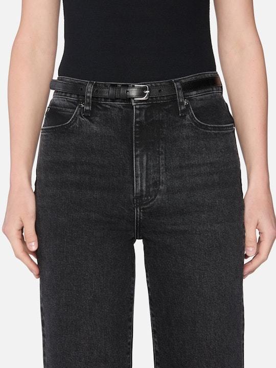 Frame High-waisted Jeans In Black