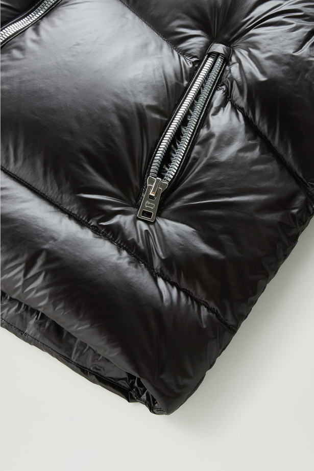 Woolrich Aliquippa Short Puffer Jacket In Black