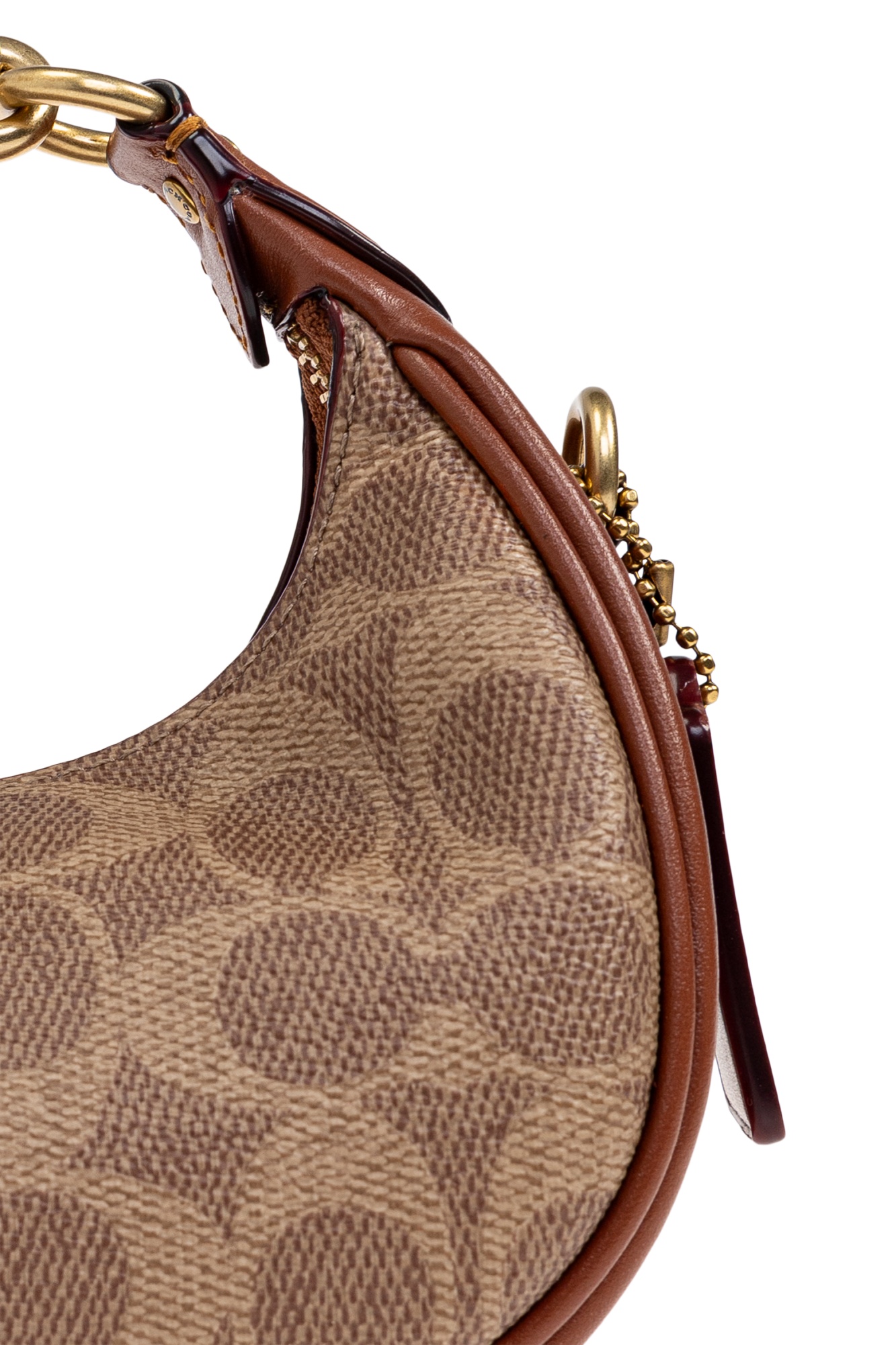 Coach Zippered Shoulder Bag In Brown