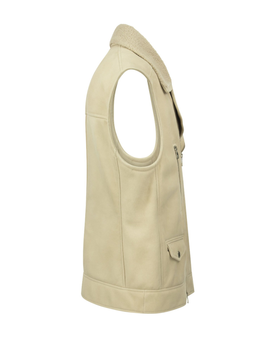 Brunello Cucinelli Zip-up Leather Vest In Green