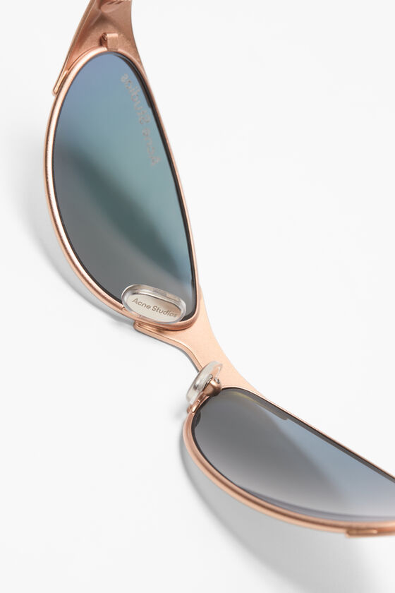 ACNE STUDIOS LUNETTES DE SOLEIL À MONTURE EN MÉTAL