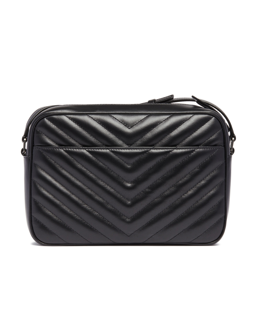 Saint Laurent Lou Leather Camera Bag In Black