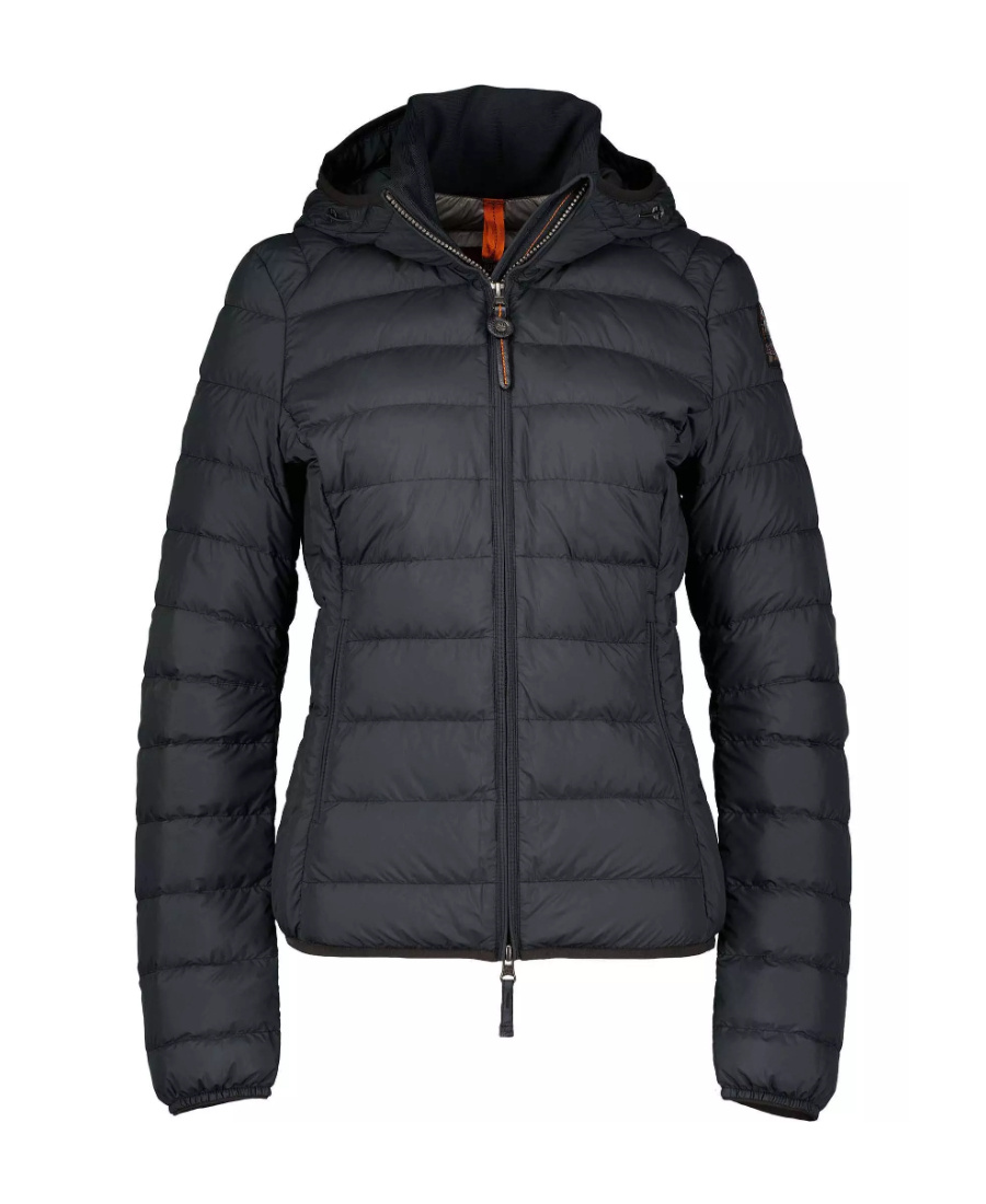 Shop Parajumpers Long-sleeved Hooded Down Jacket In Black