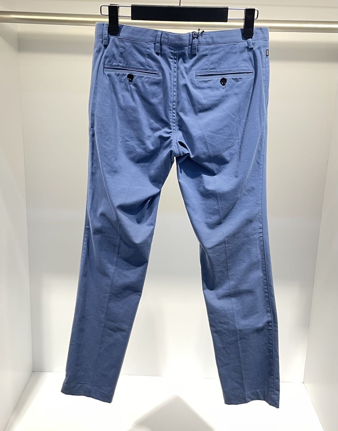 Hugo Boss Belt-loop Casual Pants In Blue