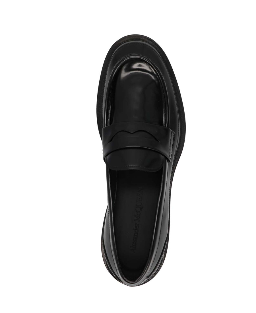 ALEXANDER MCQUEEN ALEXANDER MCQUEEN PENNY-SLOT SLIP-ON LOAFERS