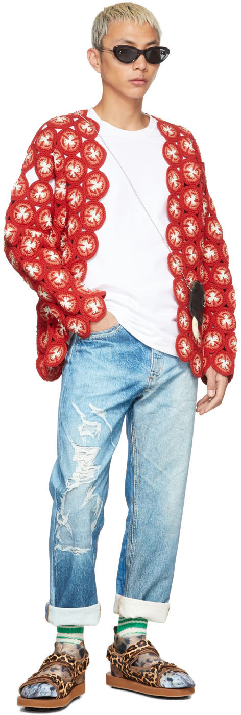 Doublet T-shirt With Round Neck And Short Sleeves In White