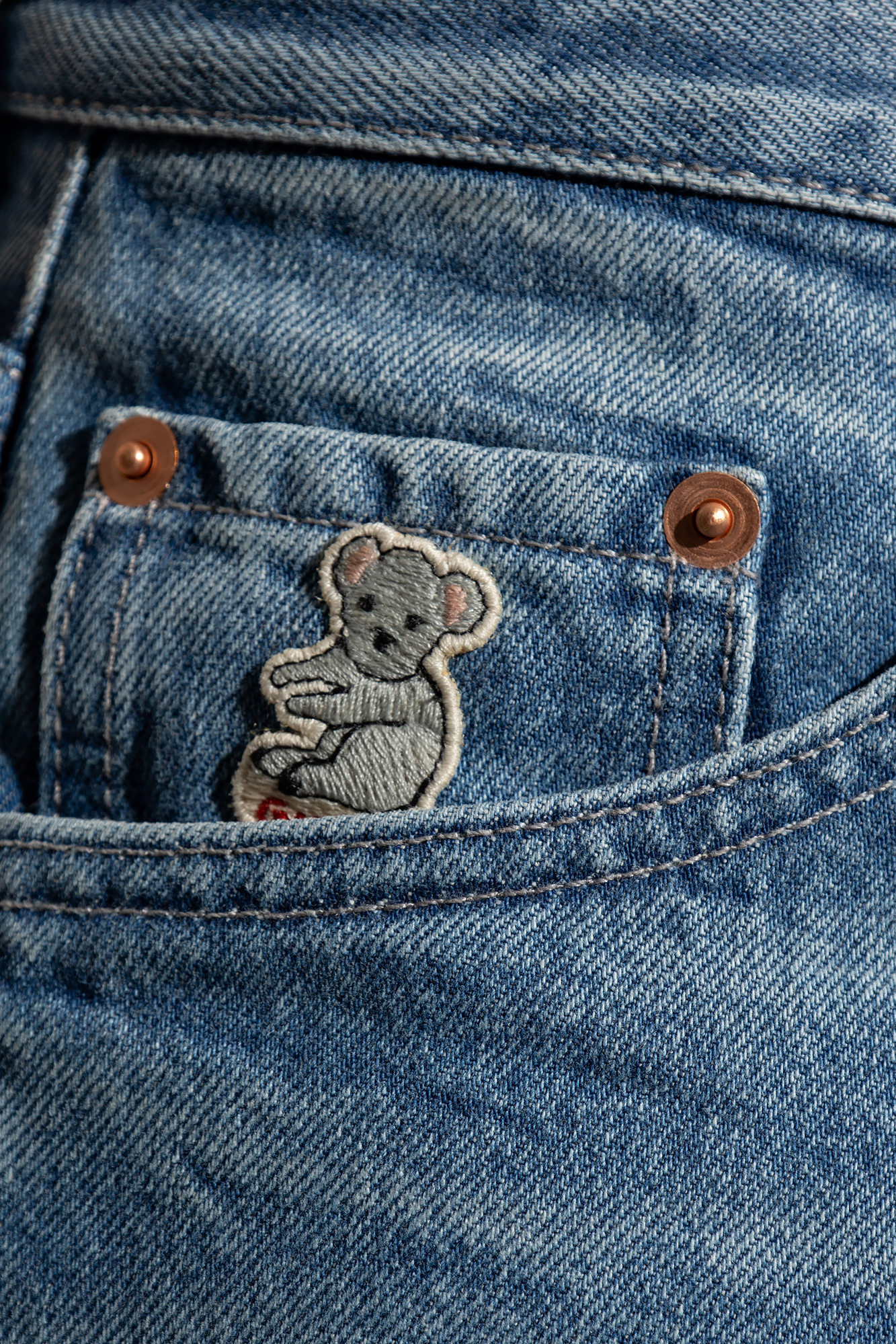 Gucci Jeans Carrot Fit In Cotone In Blue