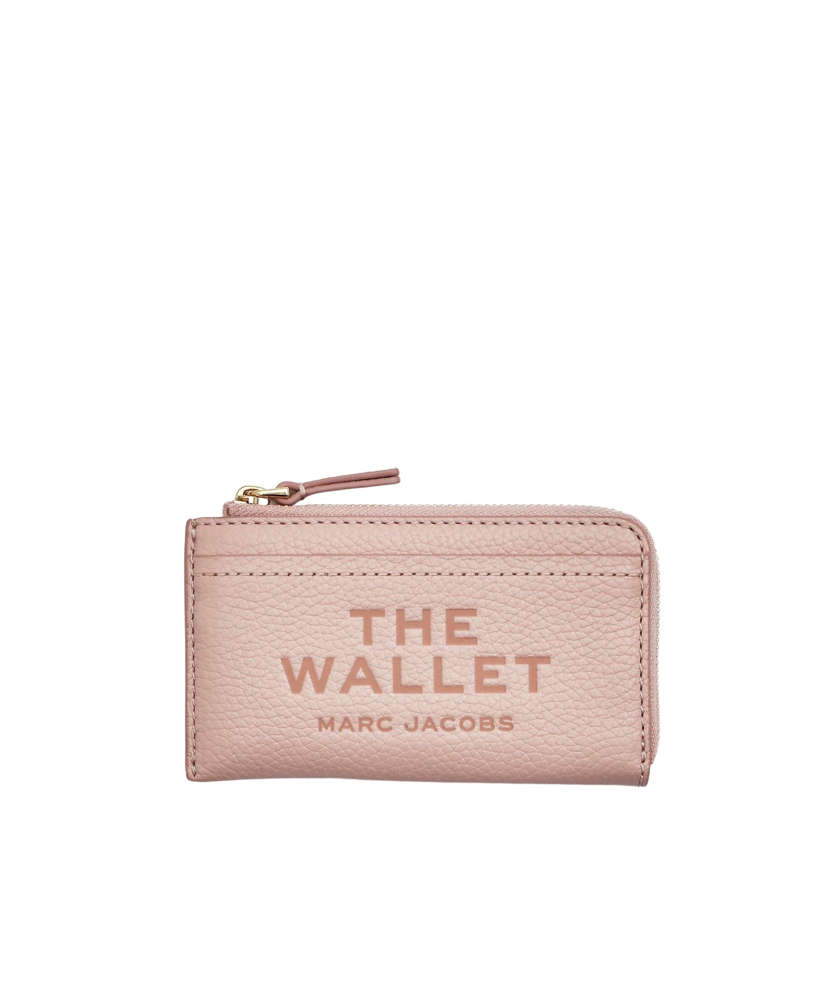 Marc Jacobs The Top Zip Leather Wallet In Nude