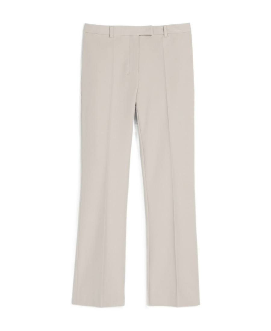 Shop Max Mara Fatina Stretch Casual Pants In Nude