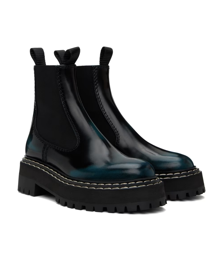 PROENZA SCHOULER LUG SOLE PLATFORM ANKLE SHORT BOOTS