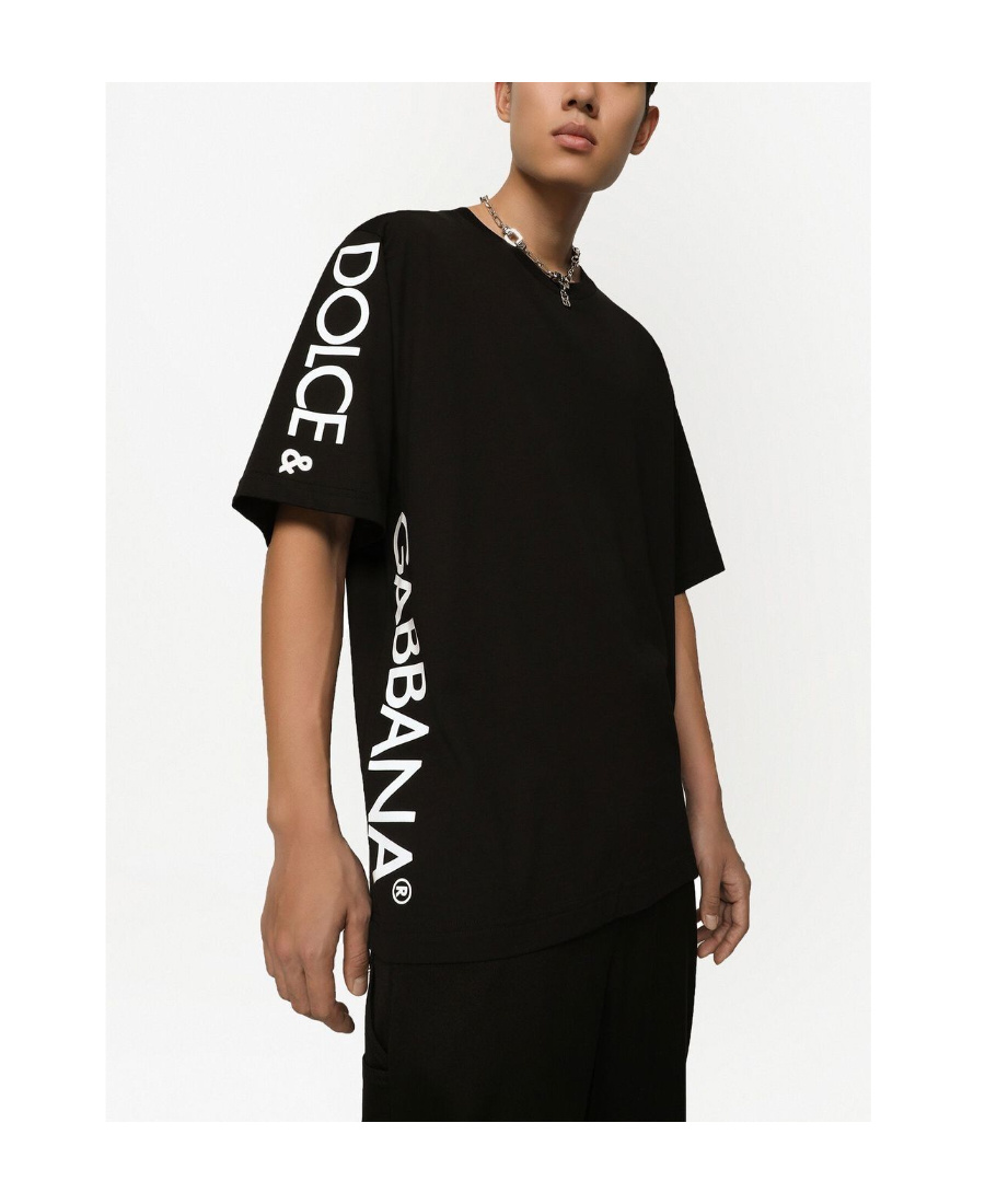 DOLCE & GABBANA DOLCE  GABBANA LOGO PRINTED CREWNECK T-SHIRT