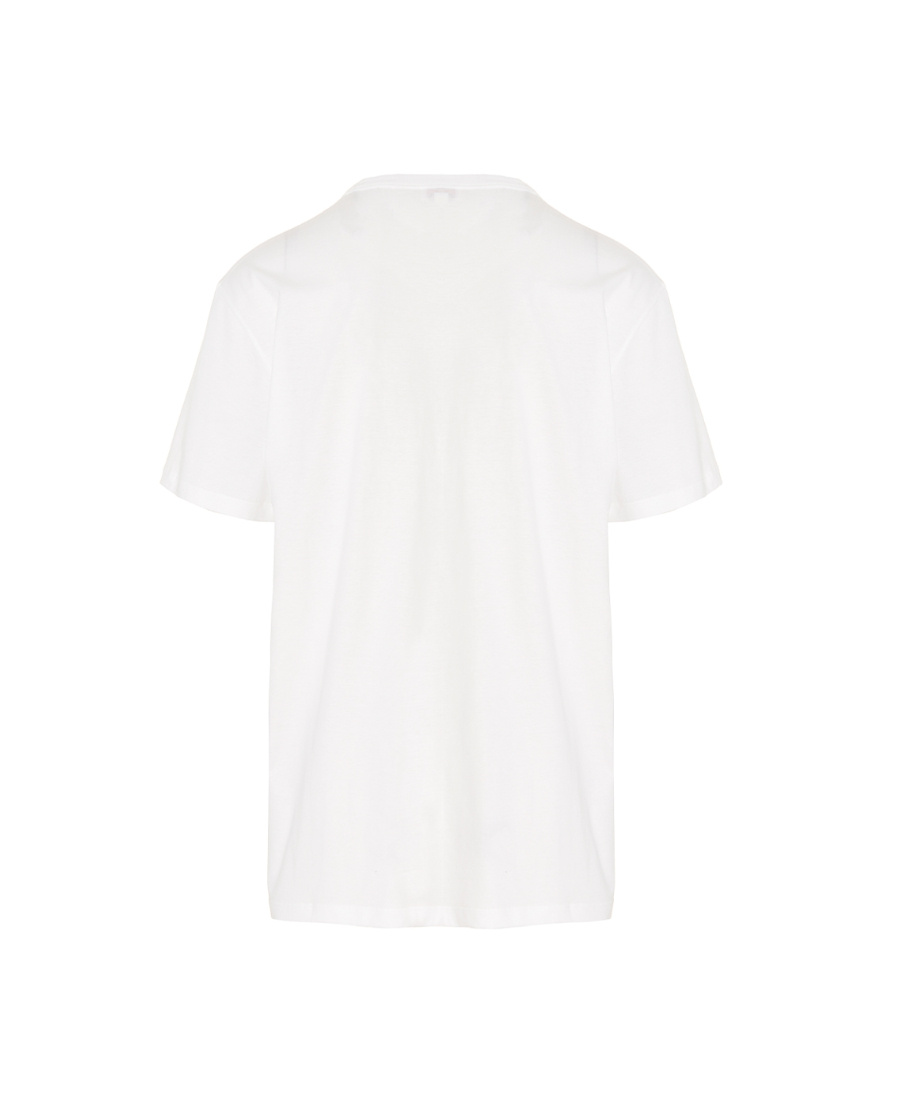 Alexander Mcqueen Logo Stamp Cotton T-shirt In White