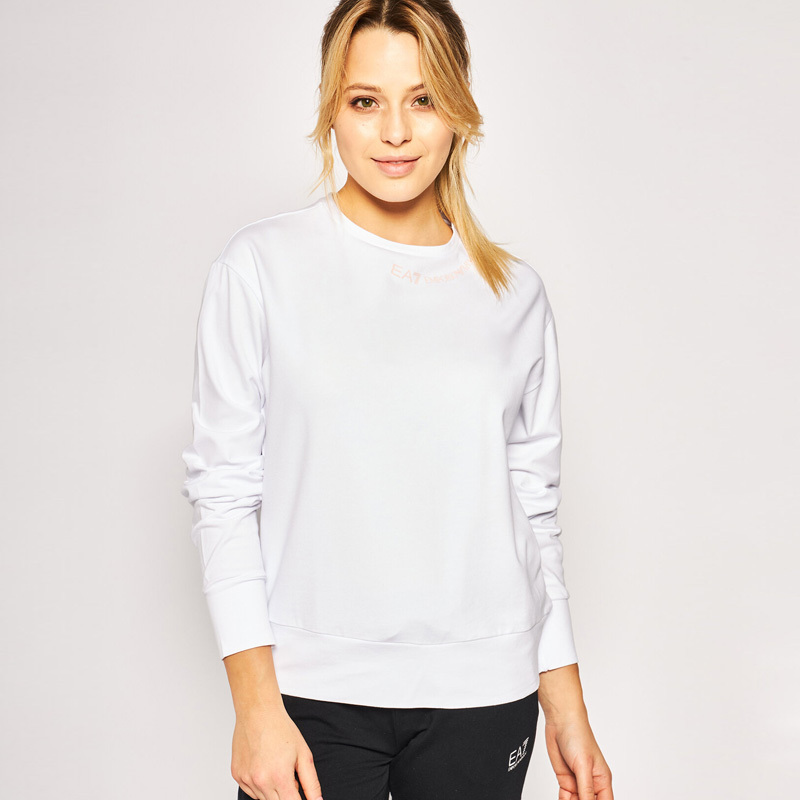 EA7 ROUND COLLAR LONG SLEEVE SWEATER 