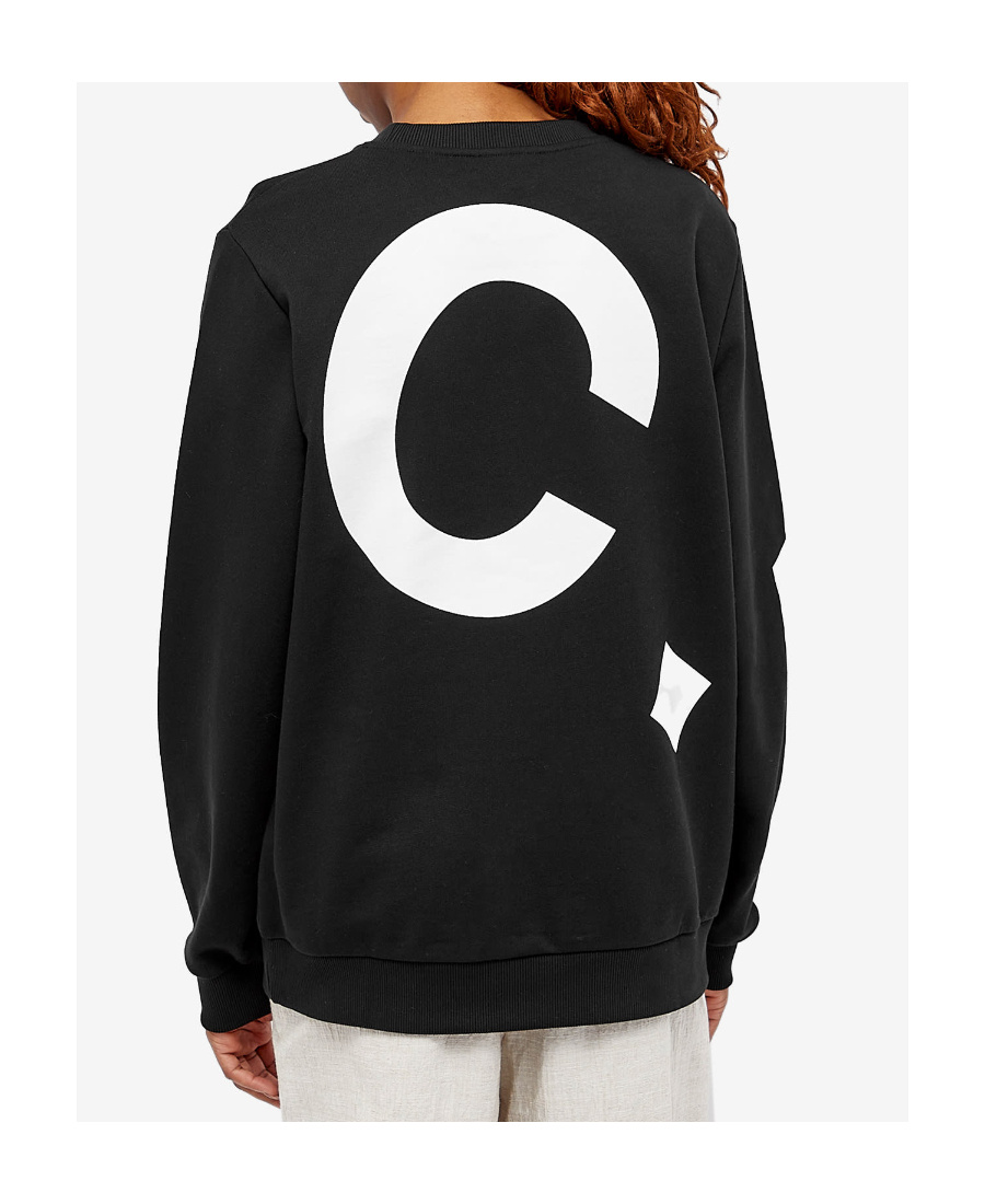 Apc A.p.c. Sweatshirt With Maxi Logo In Black