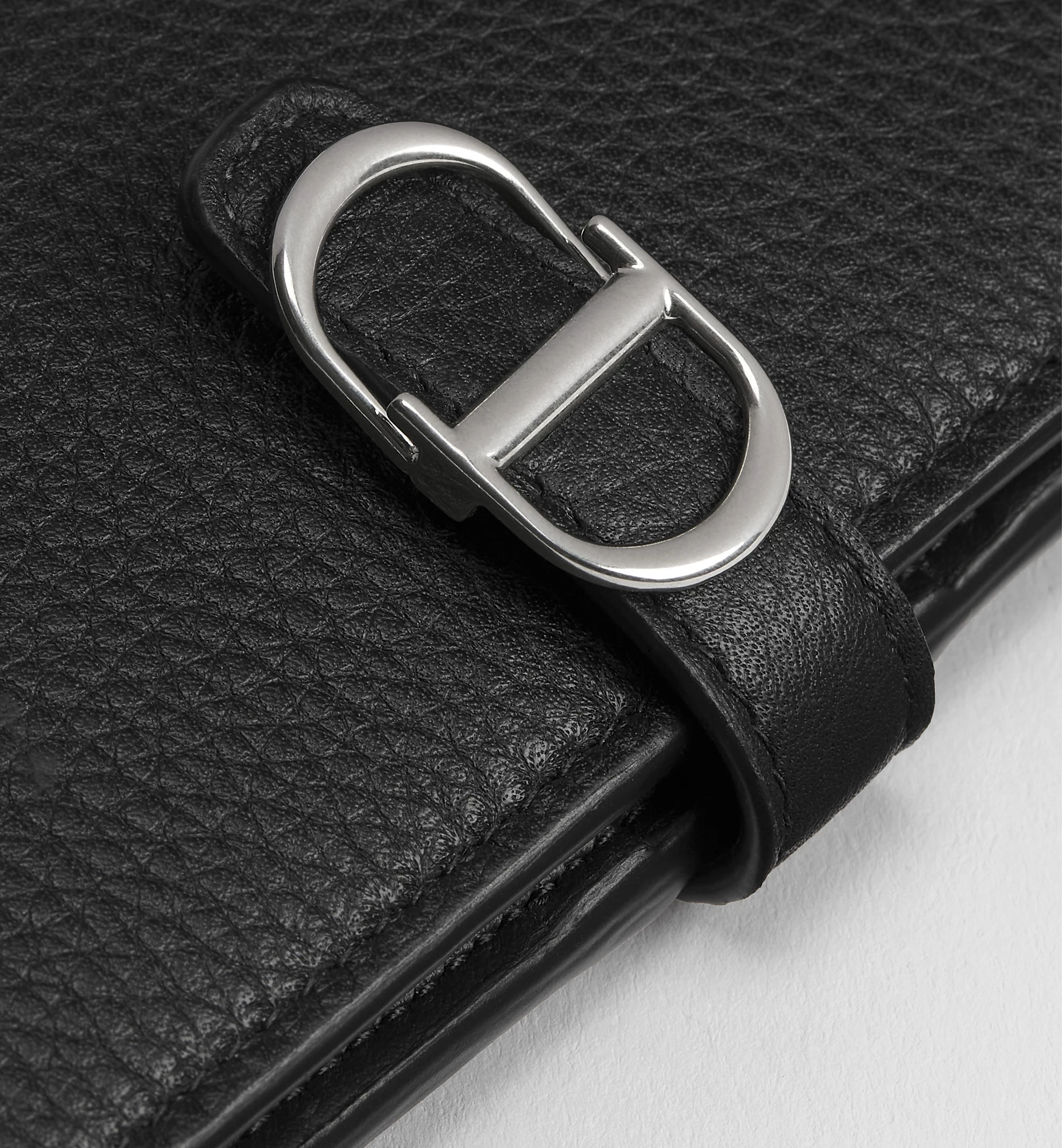Dior Normandie Long Bifold Wallet In Black