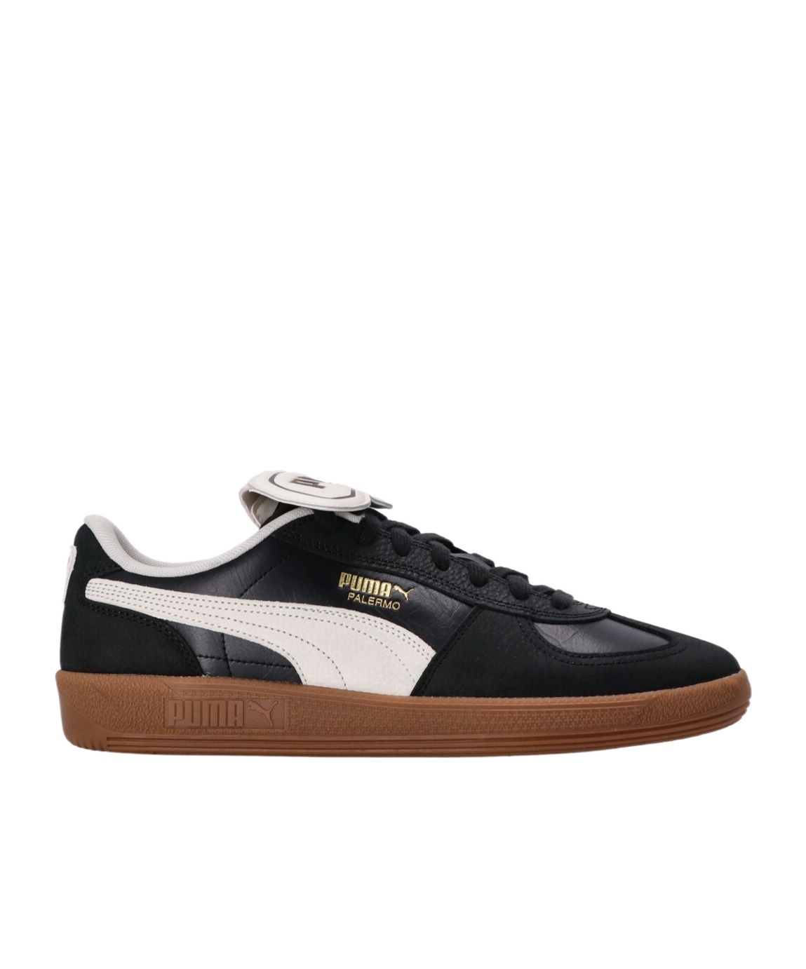 Puma Mens Palermo Leather Trainers Mens Shoe In Black