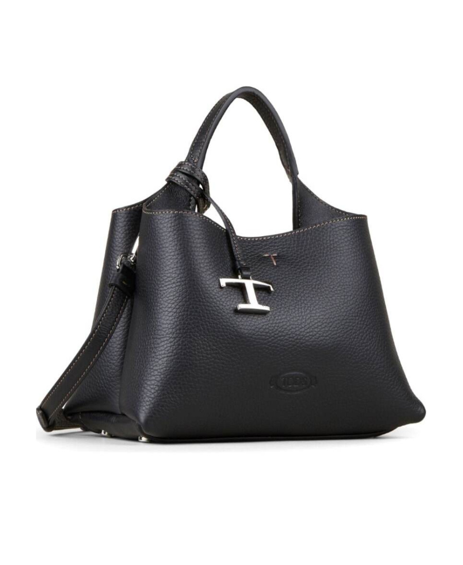 Tod's Women Micro T Timeless Handbag In Black