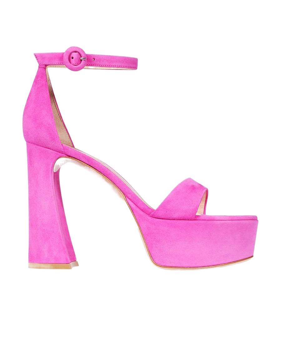 Gianvito Rossi 125mm Holly Leather High Heel Sandals In Pink