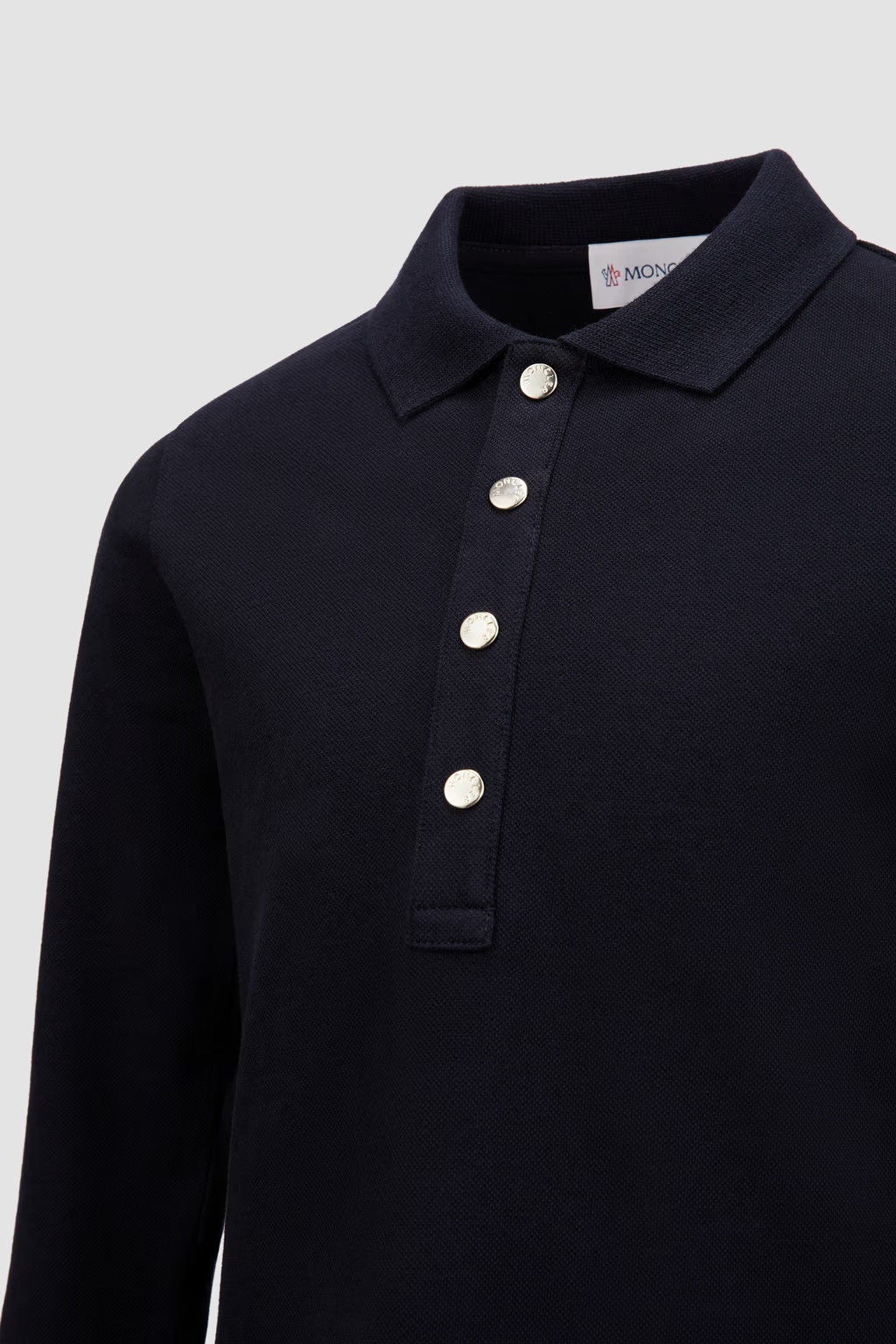Moncler Logo Polo Shirt Dress In Blue