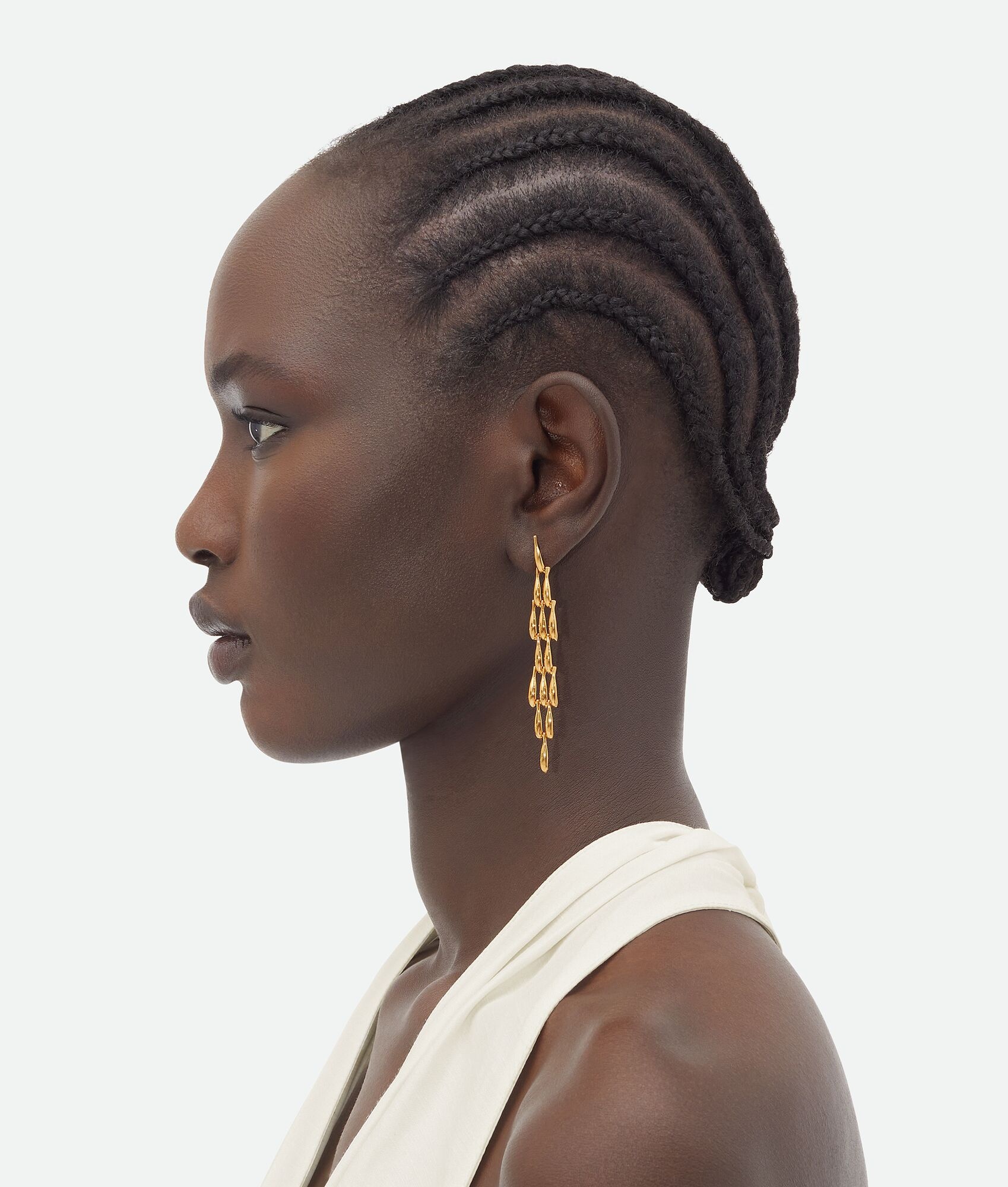 Bottega Veneta Sardine Shaped Earrings In Multicolor