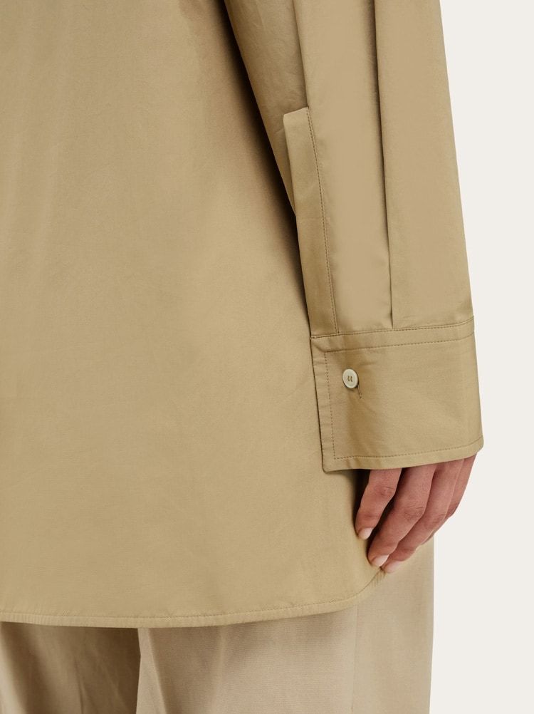 Ferragamo Utility Shirt In Brown