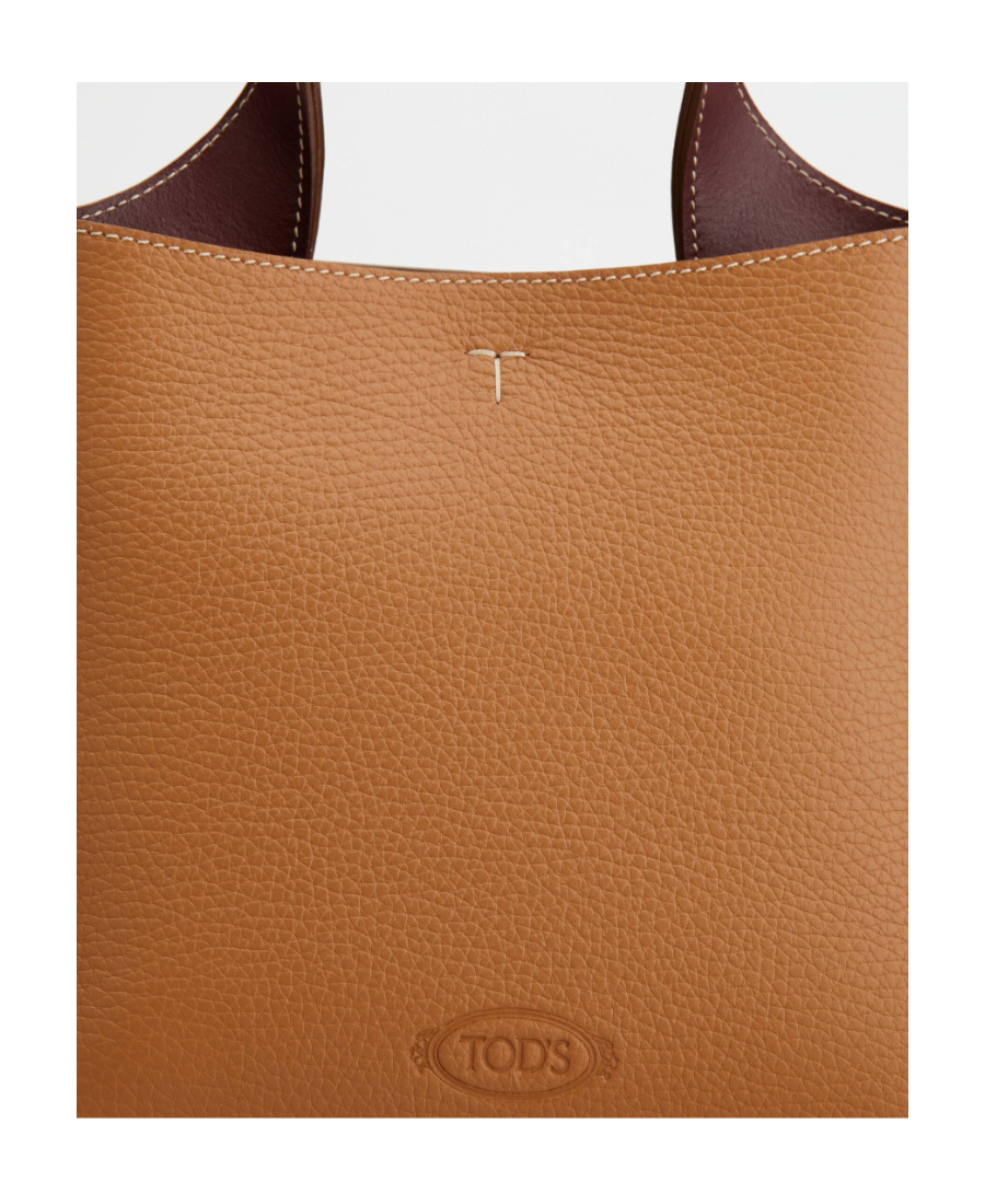 Tod's Brown Leather Handle Bag In Brown