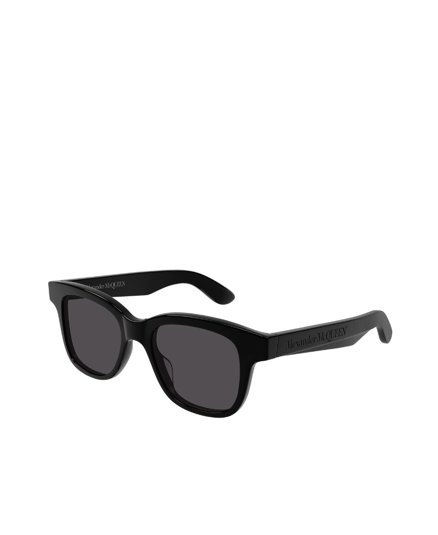 Alexander Mcqueen Rectangular Frame Tinted Lens Sunglasses In Black