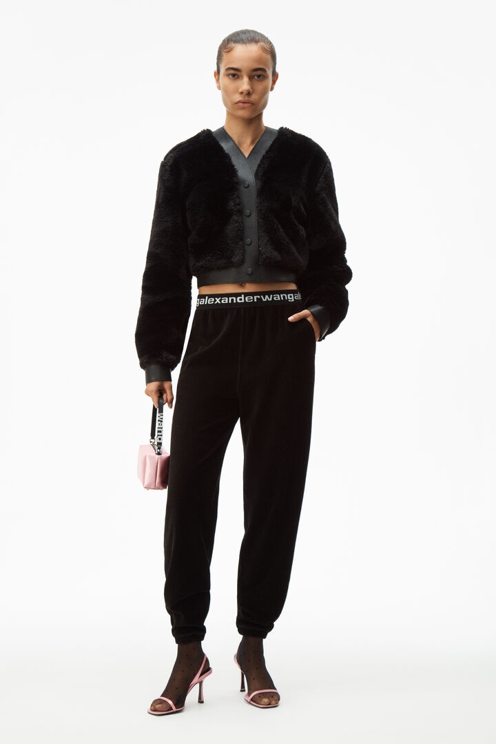 ALEXANDER WANG ALEXANDER WANG LOGO WAISTBAND SWEATPANTS